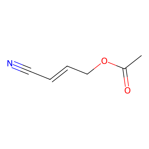 2-Butenenitrile, 4-(acetyloxy)- structure