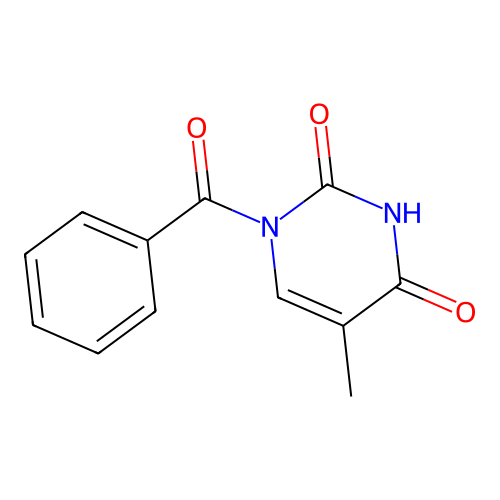 Benzoylthymine structure