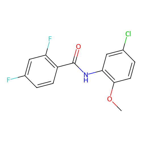 N-(5-chloro-2-methoxyphenyl)-2,4-difluorobenzamide structure