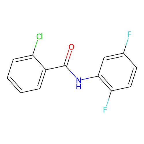 2-chloro-N-(2,5-difluorophenyl)benzamide structure