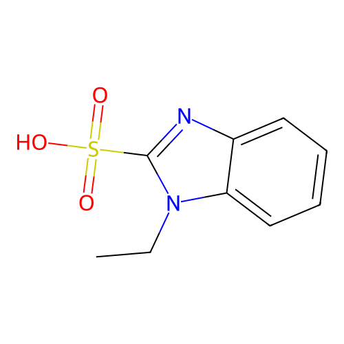 1-ethyl-1H-1,3-benzodiazole-2-sulfonic acid structure