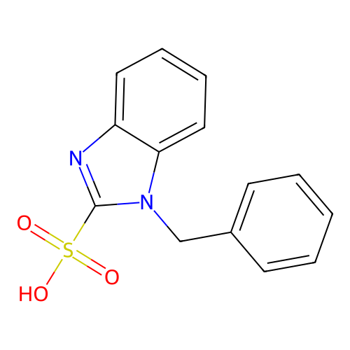 1-benzyl-1H-benzimidazole-2-sulfonic acid structure