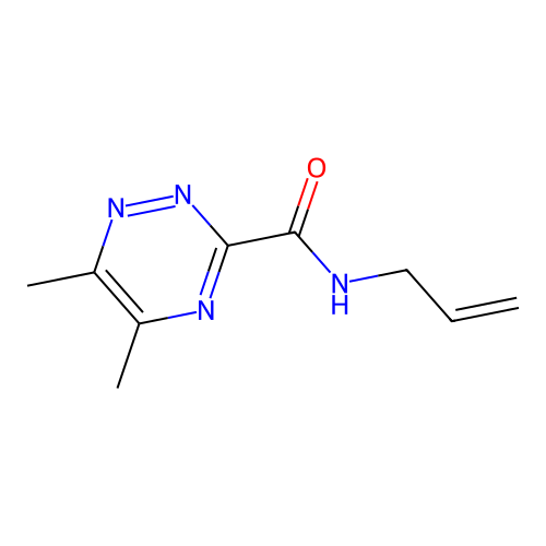 1,2,4-Triazine-3-carboxamide, 5,6-dimethyl-N-2-propenyl- structure
