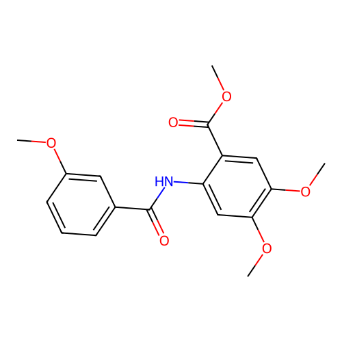 Methyl 4,5-dimethoxy-2-[(3-methoxybenzoyl)amino]benzoate structure