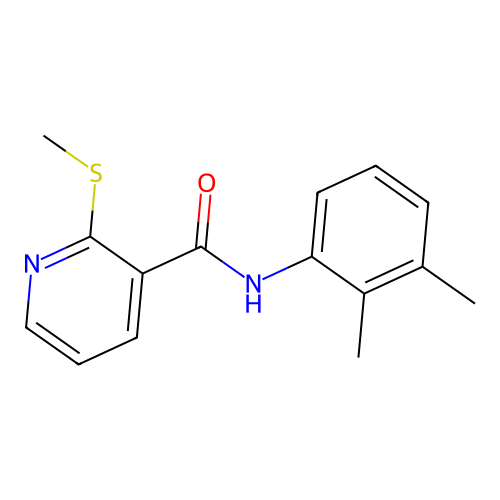 N-(2,3-dimethylphenyl)-2-methylsulfanylpyridine-3-carboxamide structure