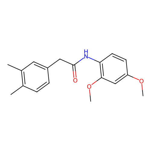 N-(2,4-dimethoxyphenyl)-2-(3,4-dimethylphenyl)acetamide structure