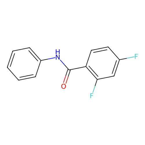 2,4-difluoro-N-phenylbenzamide structure