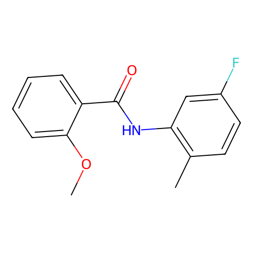 N-(5-fluoro-2-methylphenyl)-2-methoxybenzamide structure