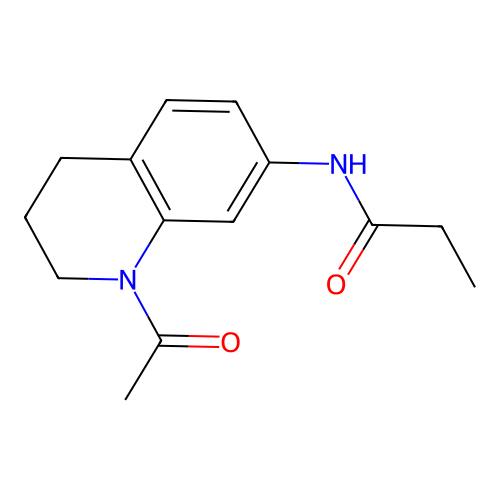 N-(1-Acetyl-1,2,3,4-tetrahydroquinolin-7-yl)propionamide structure