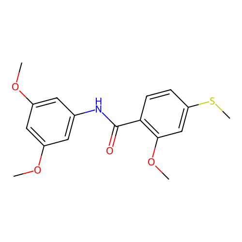N-(3,5-Dimethoxyphenyl)-2-methoxy-4-(methylthio)benzamide structure