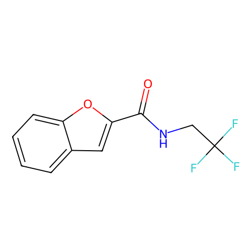 N-(2,2,2-trifluoroethyl)-1-benzofuran-2-carboxamide structure