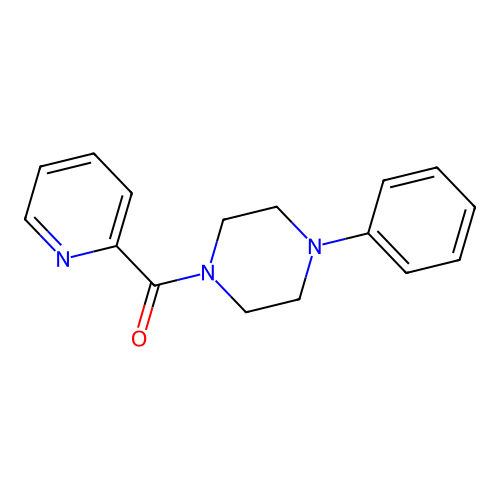 1-Phenyl-4-(pyridine-2-carbonyl)piperazine structure