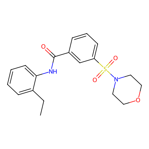 N-(2-ethylphenyl)-3-(morpholinosulfonyl)benzamide structure