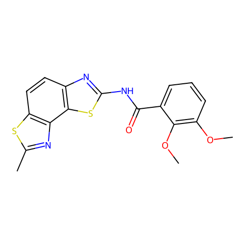 2,3-dimethoxy-N-(7-methyl-[1,3]thiazolo[5,4-e][1,3]benzothiazol-2-yl)benzamide structure