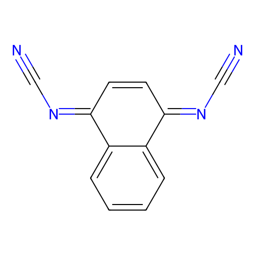 Naphthalene, 1,4-dihydro-1,4-bis(cyanimino)- structure