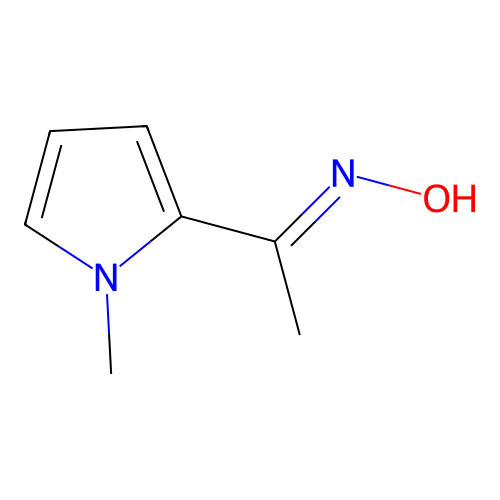 1-Methyl-2-acetylpyrrole oxime structure