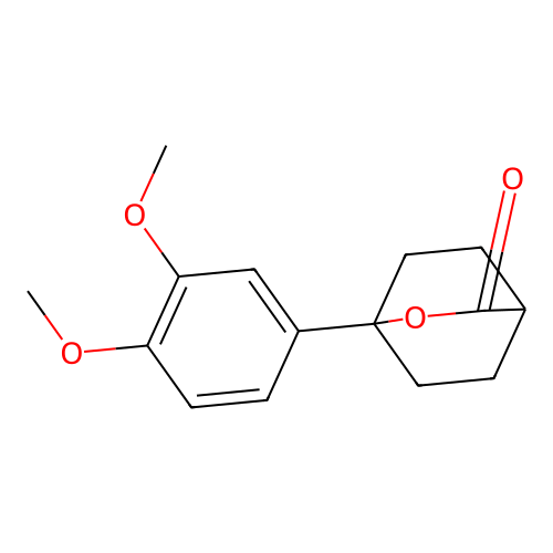 (1S,4S)-1-(3,4-Dimethoxyphenyl)-2-oxabicyclo[2.2.2]octan-3-one structure