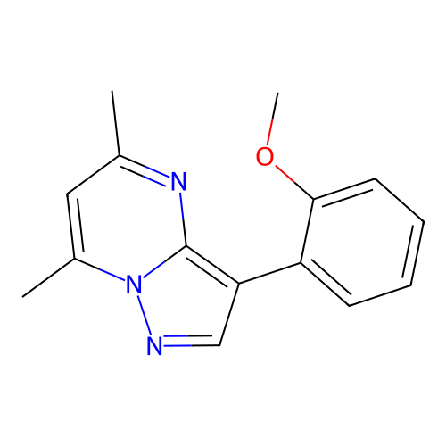 3-(2-Methoxyphenyl)-5,7-dimethylpyrazolo[1,5-a]pyrimidine structure