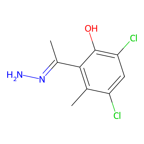 4,6-Dichloro-2-ethanehydrazonoyl-3-methylphenol structure