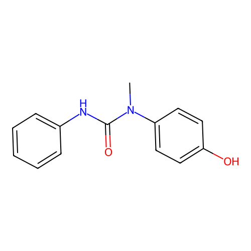 1-(4-Hydroxyphenyl)-1-methyl-3-phenylurea structure