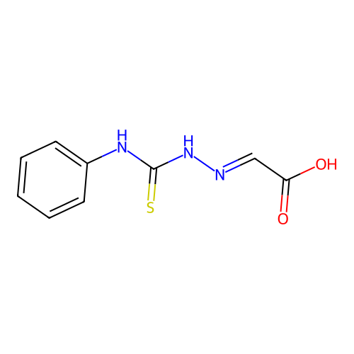 Acetic acid, [[(phenylamino)thioxomethyl]hydrazono]- structure