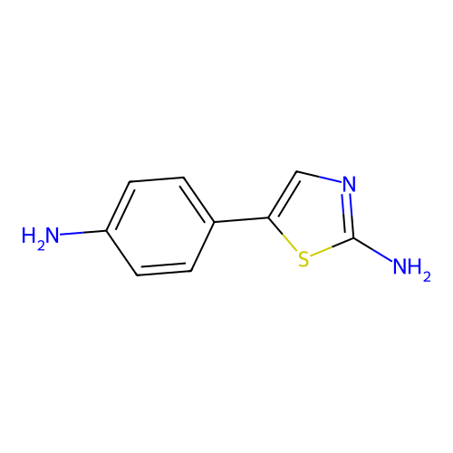 5-(4-Aminophenyl)thiazol-2-amine structure