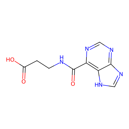 3-(7H-purine-6-carbonylamino)propanoic Acid structure
