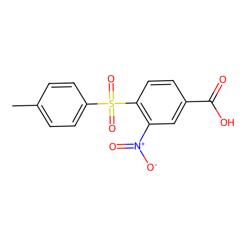 4-[(4-Methylphenyl)sulfonyl]-3-nitrobenzoic acid structure