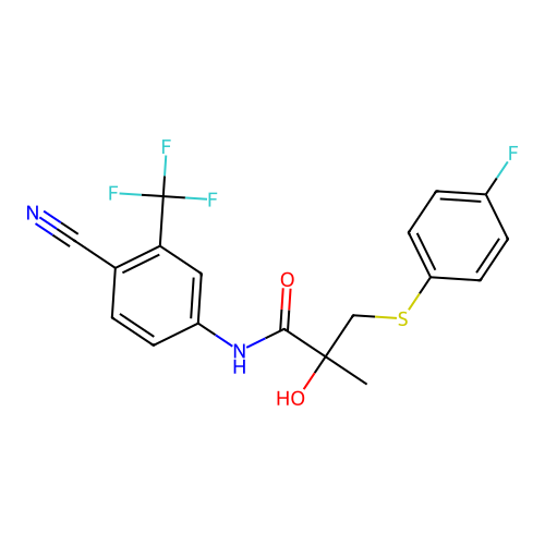 比卡鲁胺硫醚 structure