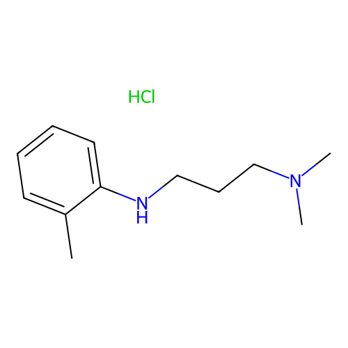 1,3-Propanediamine, N,N-dimethyl-N'-o-tolyl-, hydrochloride structure