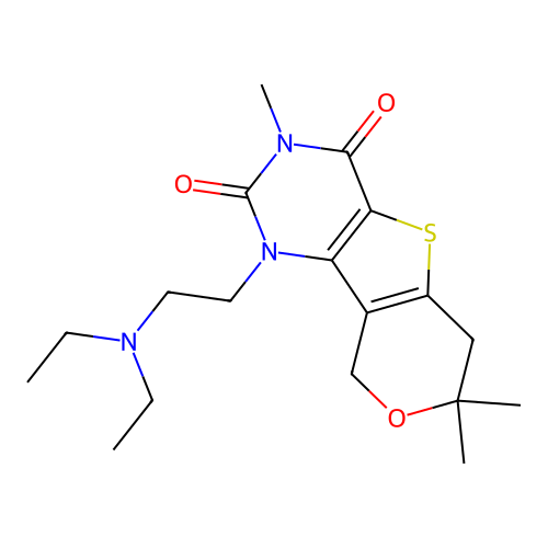 C18H27N3O3S structure
