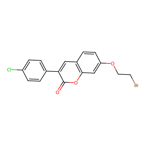 7-(2-Bromoethoxy)-3-(4-chlorophenyl)chromen-2-one structure