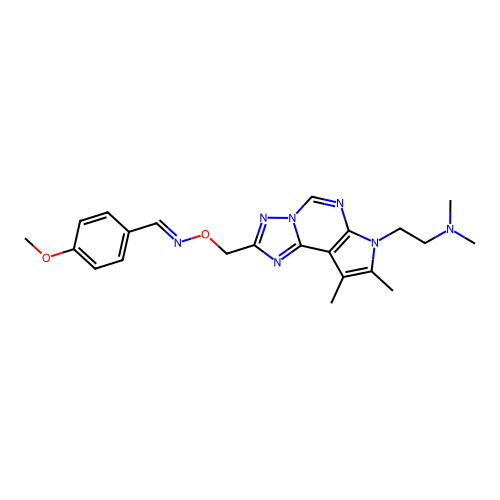 C22H27N7O2 structure