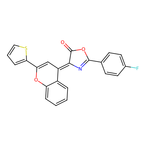 C22H12FNO3S structure