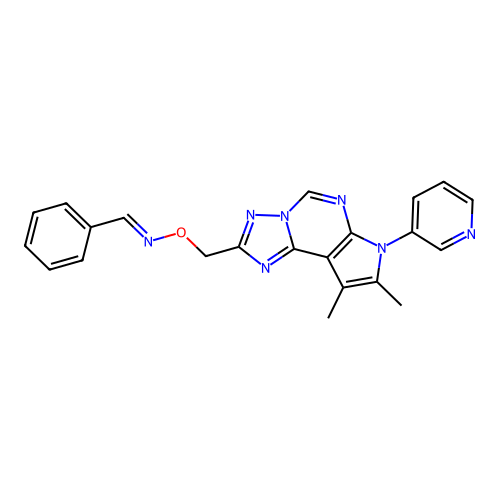 C22H19N7O structure