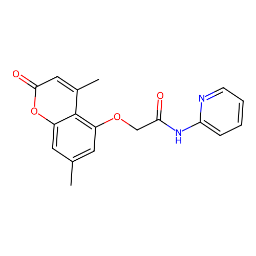 2-((4,7-dimethyl-2-oxo-2H-chromen-5-yl)oxy)-N-(pyridin-2-yl)acetamide structure
