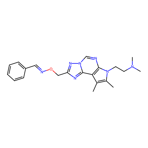 C21H25N7O structure