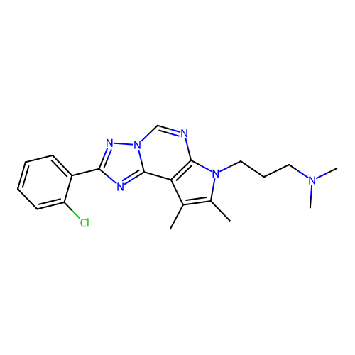 C20H23ClN6 structure