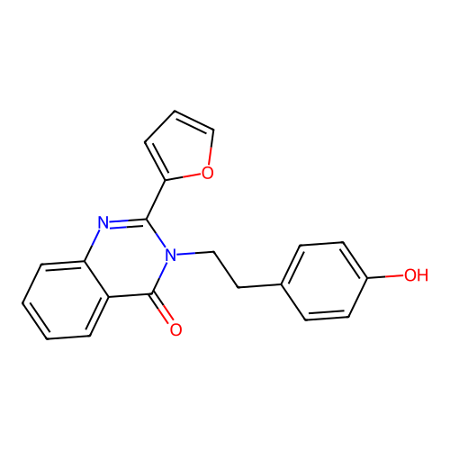 2-(Furan-2-yl)-3-[2-(4-hydroxyphenyl)ethyl]quinazolin-4-one structure