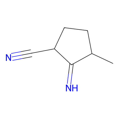 2-亚氨基-3-甲基环戊烷甲腈 structure