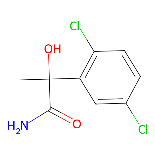 2-(2,5-二氯苯基)-2-羟基丙酰胺 structure