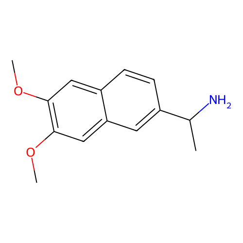 1-(6,7-Dimethoxynaphthalen-2-yl)ethan-1-amine structure