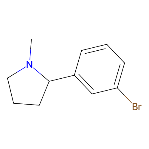 2-(3-Bromophenyl)-1-methylpyrrolidine structure