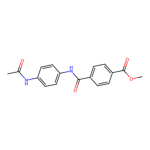 Methyl 4-[(4-acetamidophenyl)carbamoyl]benzoate structure