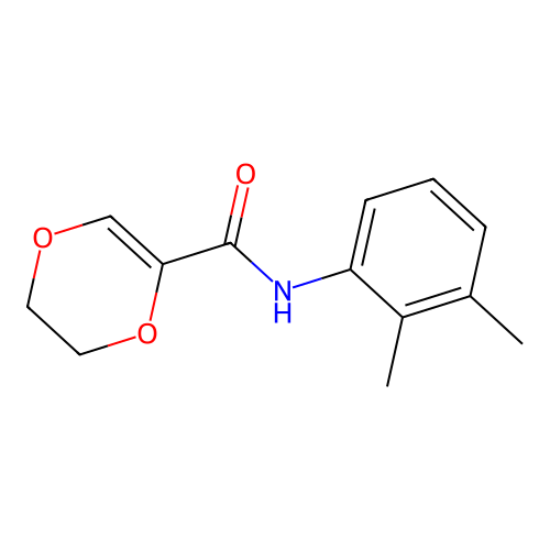 N-(2,3-dimethylphenyl)-2,3-dihydro-1,4-dioxine-5-carboxamide structure