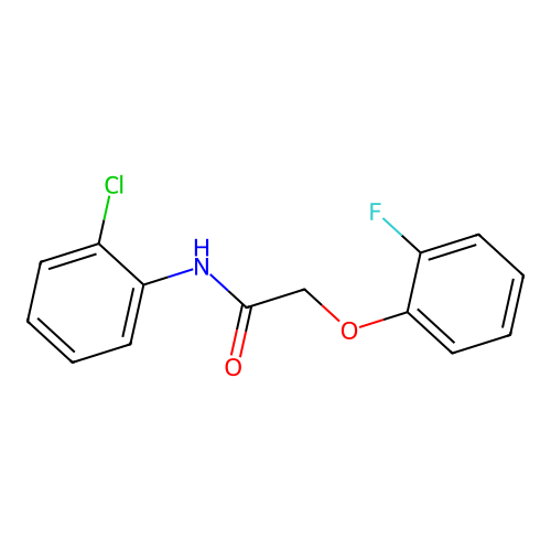 N-(2-chlorophenyl)-2-(2-fluorophenoxy)acetamide structure