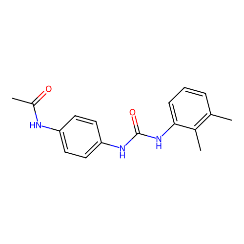 N-[4-[(2,3-dimethylphenyl)carbamoylamino]phenyl]acetamide structure
