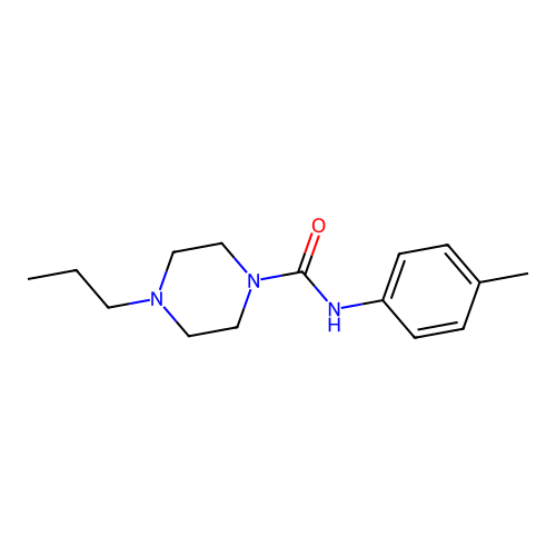 N-(4-methylphenyl)-4-propylpiperazine-1-carboxamide structure