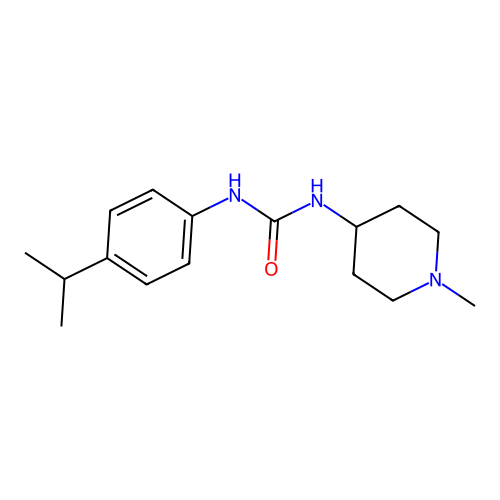 1-(1-Methylpiperidin-4-yl)-3-(4-propan-2-ylphenyl)urea structure