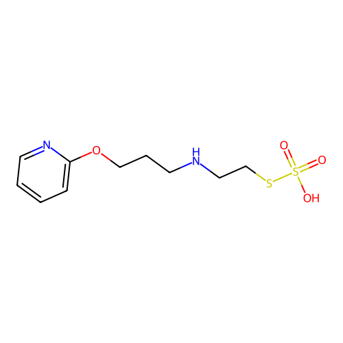 S-2-[3-[2-Pyridyloxy]propylamino]ethylthiosulfate structure